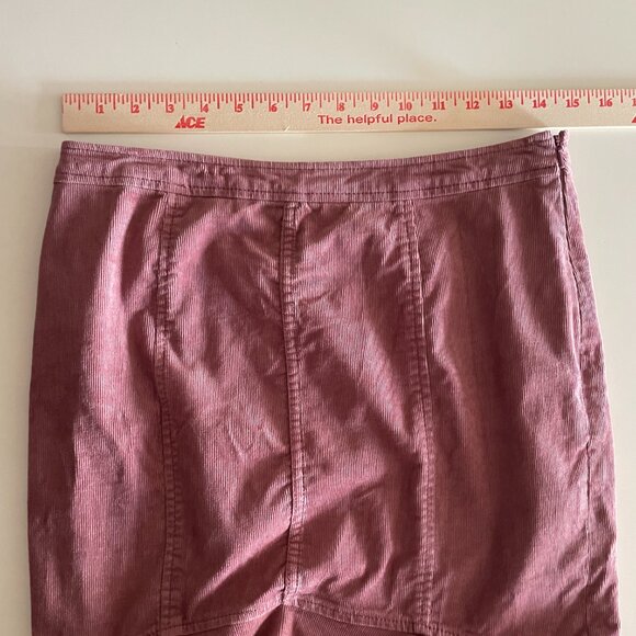 Pilcro & the Letterpress Pink Corduroy Flounce-Hem Skirt – Size 2 - Picture 9 of 9